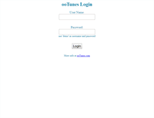 Tablet Screenshot of demo.ootunes.com